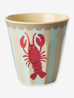Melamine beker met RICE garnalenprint 250 ml hemelsblauw - thumbnail