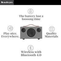 Audio Pro T3+ Bluetooth speaker Grijs - thumbnail