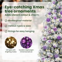 VidaXL Kunstmatige inklapbare kerstboom groen en wit 150 cm - thumbnail