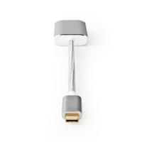 USB-Adapter | USB 3.2 Gen 1 | USB-C Male | Mini DisplayPort | 0.20 m | Rond | Verguld | Gebreid / Nylon | Zilver | Cover Window Box - thumbnail