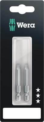 Wera 868/4 Z SB Binnenvierkant Bits, # 1 x 50 mm, 2-delig - 05073076001