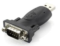 Equip 133382 usb type a to serial rs232 db9 adapter, usb a, rs-232, black - thumbnail