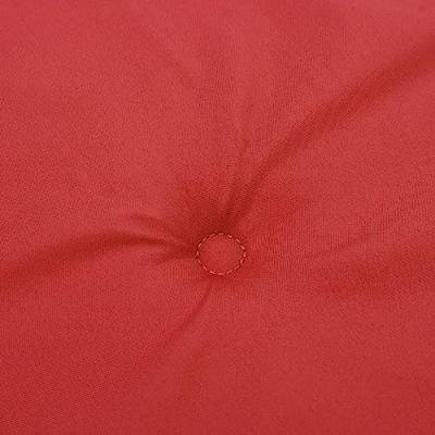 VidaXL Tuinstoelkussens 2 st 50x50x4 cm stof rood