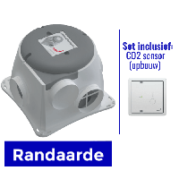 Zehnder Woonhuisventilator Comfofan Silent + CO2 sensor (Randaarde) - thumbnail
