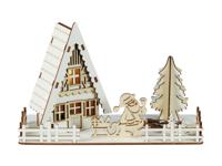 LIVARNO home Kerstdorp met figuren (Landhuis met kerstman) - thumbnail