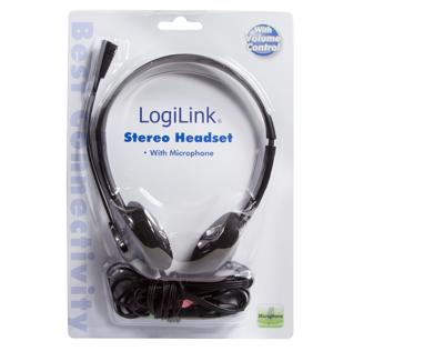 LogiLink Stereo Headset Earphones with Microphone Zwart LogiLink Stereo Headset Earphones with Microphone Zwart