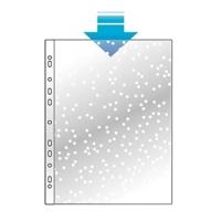OFFICE products geperforeerde showtas, A4, 30 micron, gekorreld, pak van 100 stuks - thumbnail