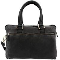 Juscha JU-48202 Damestas Roberto Romano SORRENTO Zwart, Echt Leer 24x38x8cm - thumbnail