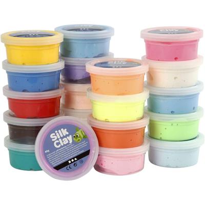 Silk Clay 20 doosjes 40 gr Diverse kleuren