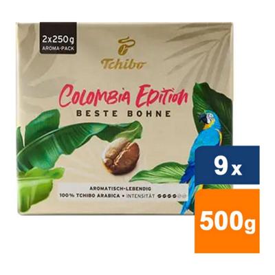 Tchibo - Beste Bohne Colombia Edition gemalen - 9x 500g (2x 250g)