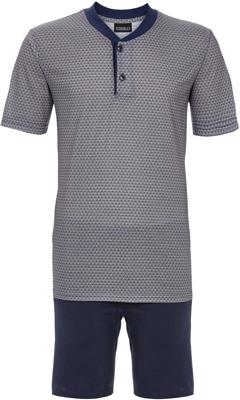 Katoenen heren shortama grijs