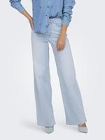 Only Onlmadison Blush Hw Wide Dnm Cro495 Noos Loose Fit Light Blue Bleached Denim - thumbnail