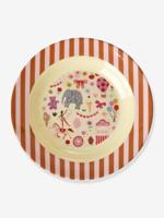 Melamine kinderkom FUN FAIR PINK 250 ml rice rood, gestreept - thumbnail