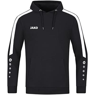 JAKO 6723 Sweater Met Kap Power - Zwart - XL