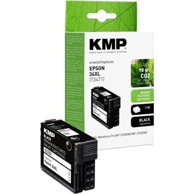 KMP Inktcartridge vervangt Epson 34XL, T3471 Compatibel Zwart E222X 1637,4001 KMP Inktcartridge vervangt Epson 34XL, T3471 Compatibel Zwart E222X 1637,4001