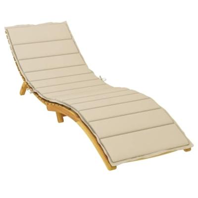 VidaXL Ligbedkussen 200x50x3 cm oxford stof beige VidaXL Ligbedkussen 200x50x3 cm oxford stof beige