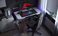Huzaro Hero 2.5 RGB gaming bureau wit - thumbnail