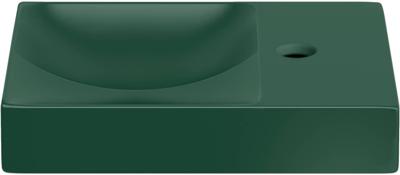 Clou Vale fontein 38 cm z.kraang rechts mat pijnboom groen keram CL/03.42161.R Clou Vale fontein 38 cm z.kraang rechts mat pijnboom groen keram CL/03.42161.R