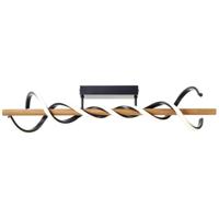 Brilliant G99350/76 Amalia LED-plafondlamp LED LED vast ingebouwd Energielabel: D (A - G) 34 W Hout, Zwart - thumbnail