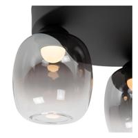 Lucide TAMINO - Plafonnière - LED Dimb. - 3x5,6W 3000K - Zwart - thumbnail