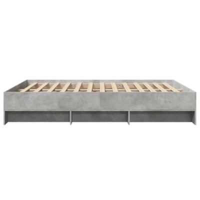 Bedframe zonder matras 160x200 cm spaanplaat betongrijs