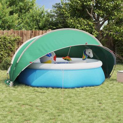 VidaXL Pooldome blauw 405 x 405 x 192 cm 185t polyester met pu-coating VidaXL Pooldome blauw 405 x 405 x 192 cm 185t polyester met pu-coating