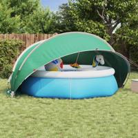 VidaXL Pooldome blauw 405 x 405 x 192 cm 185t polyester met pu-coating - thumbnail