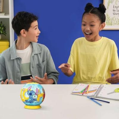 Ravensburger 3d puzzelbal stitch en pop, 54st.