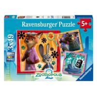 Ravensburger puzzel zootopia 2 3x49st - thumbnail