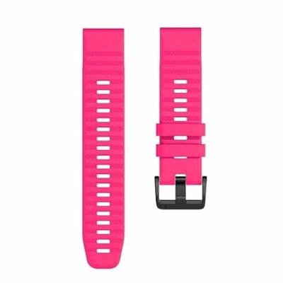 By Qubix - Siliconen bandje - Roze - Compatible met Garmin Instinct 3-50mm - Compatible Garmin bandje