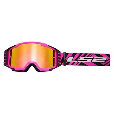 LS2 "charger pro" crossbril crossglasses charger pro pink iridium visor