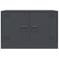 Tv-meubel 67x39x44 cm staal antracietkleurig - thumbnail