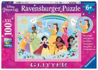 Ravensburger Disney prinses glitterpuzzel, 100st. xxl - thumbnail
