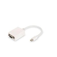 Adapter DisplayPort naar VGA Digitus by Assmann DB-340407-001-W Wit Zwart 15 cm - thumbnail