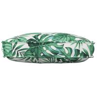 VidaXL Kussen blad bladpatroon 70 x 40 x 12 cm oxford stof - thumbnail