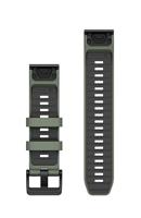 Garmin QuickFit, 22 mm wilg/grafiet siliconen band - thumbnail