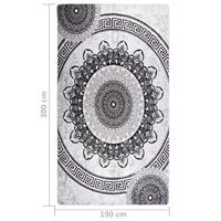 Vloerkleed wasbaar anti-slip 190x300 cm meerkleurig - thumbnail