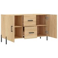 Dressoir 100x36x60 cm bewerkt hout sonoma eikenkleurig - thumbnail