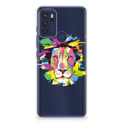 Motorola Moto G60s Telefoonhoesje met Naam Lion Color Motorola Moto G60s Telefoonhoesje met Naam Lion Color