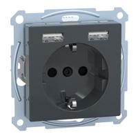 Merten MEG2366-0414 Inzetstuk System Design Antraciet 1 stuk(s) - thumbnail