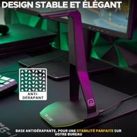 Ondersteuning voor Gaming Hoofdtelefoon The G-Lab K-STAND HYDROGEN Zwart - thumbnail