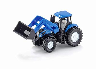 Siku New Holland tractor met voorlader blauw (1355)