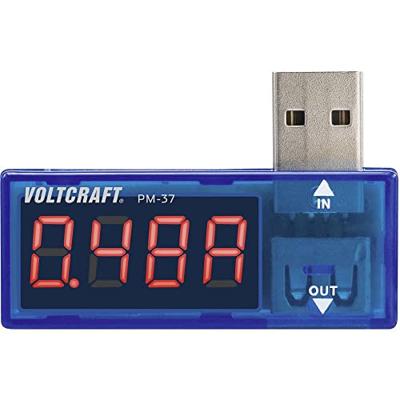 VOLTCRAFT PM-37 USB-tester Digitaal CAT I Weergave (counts): 999 VOLTCRAFT PM-37 USB-tester Digitaal CAT I Weergave (counts): 999