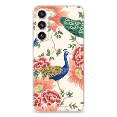 TPU Hoesje voor Samsung Galaxy S23 Plus Pink Peacock TPU Hoesje voor Samsung Galaxy S23 Plus Pink Peacock