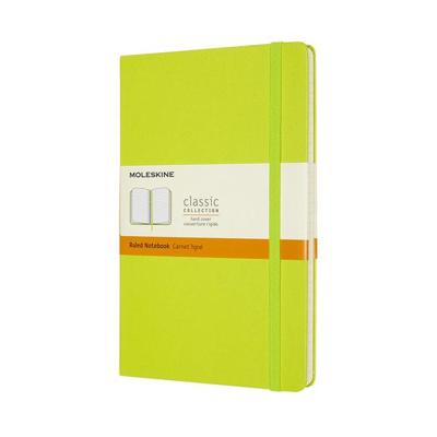 Notitieboek moleskine large 130x210 ln hc lem gn