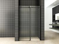 Nisdeur Wiesbaden Schuifbaar 2-Delig 140x200 cm 8 mm Nano Coating Mat Zwart - thumbnail