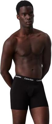 Calvin Klein 3-Pack Heren Boxershorts - Boxer Brief Black - Katoenen mannen boxers - Lange pijpjes - Calvin Klein underwear