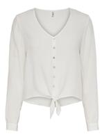 ONLY 15225522 Shirt V-hals Lange mouwen Viscose - thumbnail