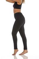 Magic Loungewear legging - Jegging - Strakke dames legging zwart - Jeansstof - Katoenen kruisje - thumbnail