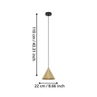 Eglo Gouden hanglampNarices Ø 22cm - 99591 - thumbnail